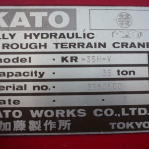 Thiết kế của xe cẩu Kato 35 tấn