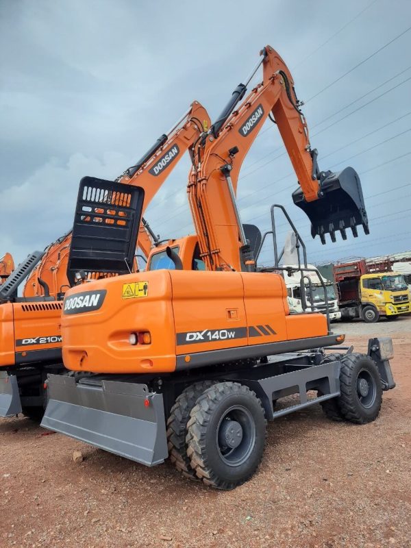 Máy xúc Doosan bánh lốp DX140W