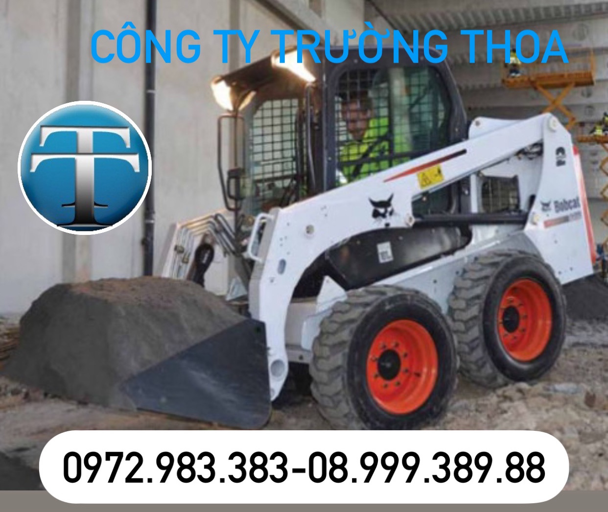 Máy xây dựng Trường Thoa - chuyên Cho thuê xe xúc lật trượt ở Tây Ninh