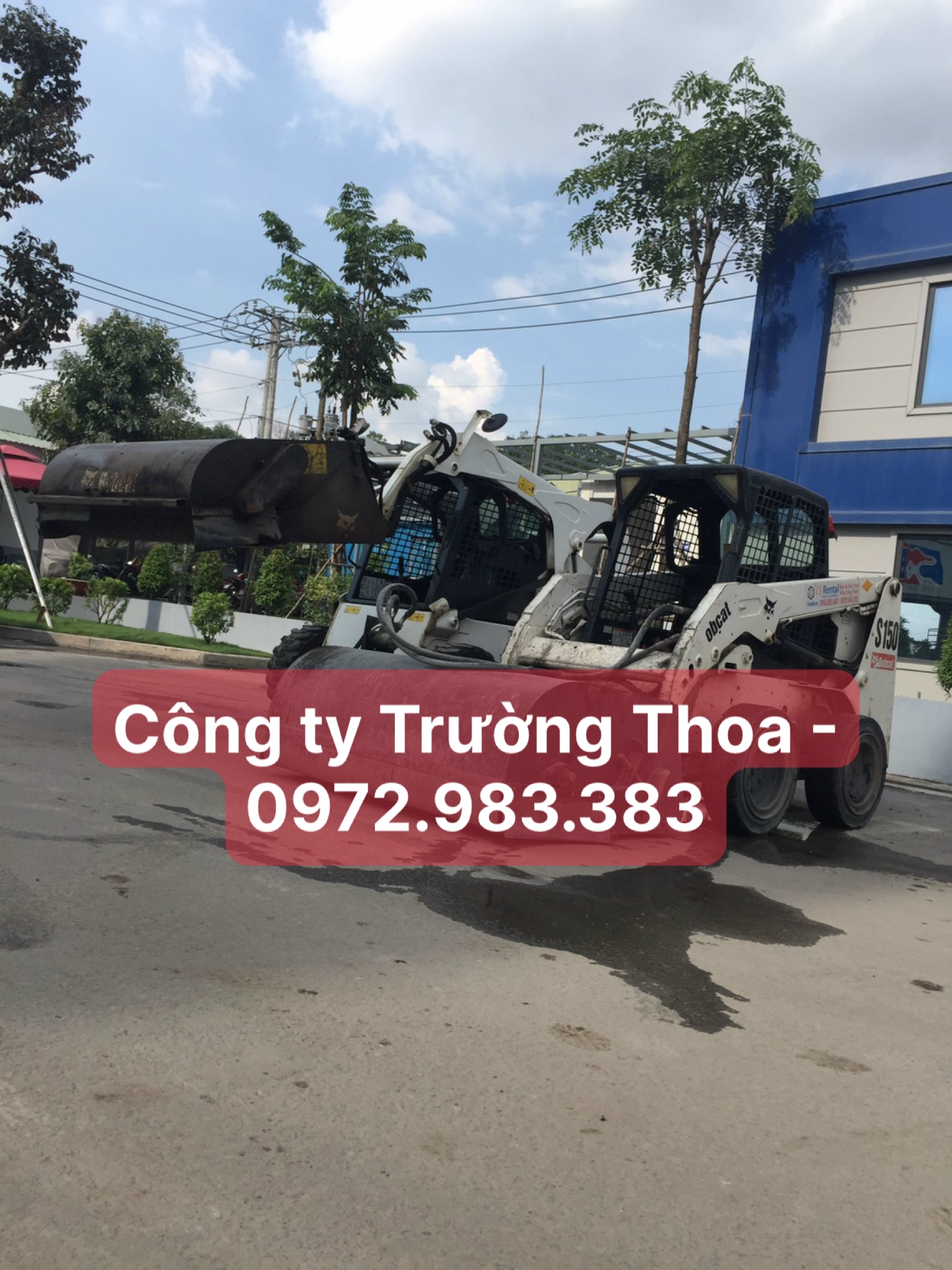 Công ty Trường Thoa có xúc lật trượt 1 thân rẻ