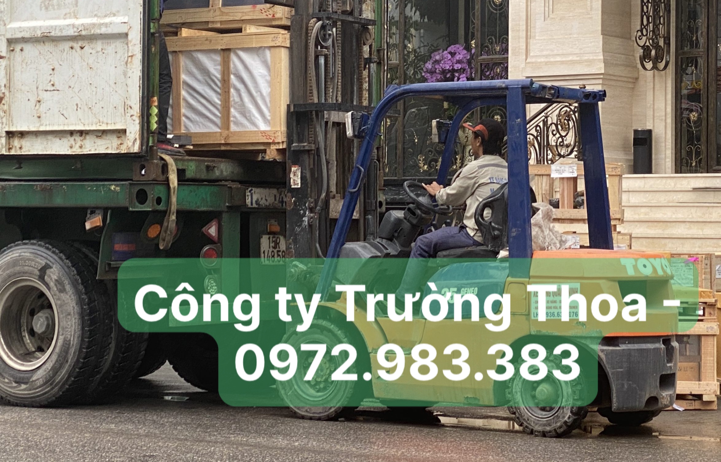 Dịch vụ an toàn cho thuê xe nâng rút hàng container