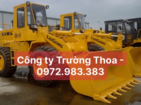 thuê xe xúc lật tại công ty Trường Thoa